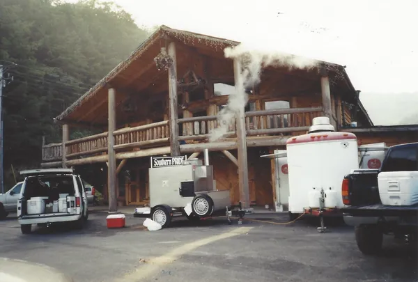 Cooking demonstration at Wolf Ridge Ski Resort in Mars Hill, NC