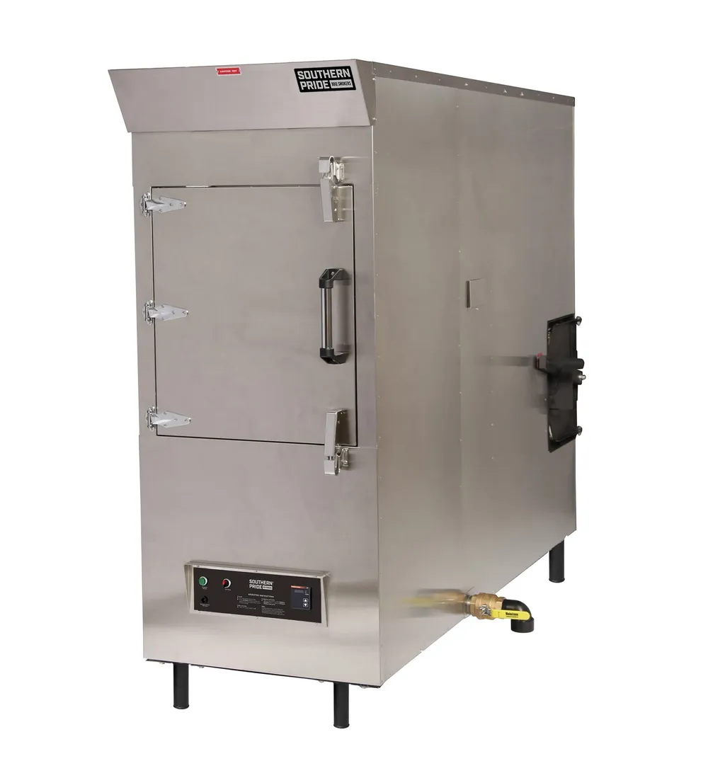 MLR-850 gas smoker, left side