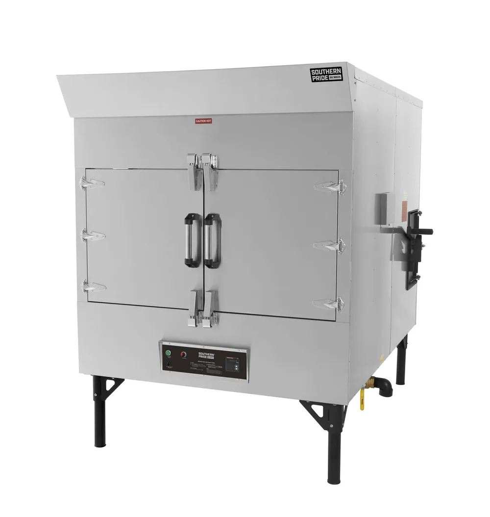 SP-700 gas smoker, left side