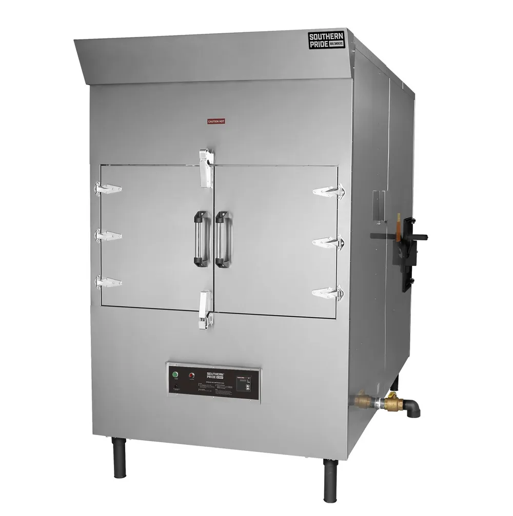 SPK-1400 gas smoker, left side