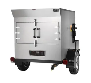 SPK-500 mobile smoker, left side