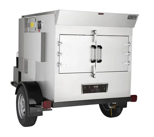 SPK-500 mobile smoker, right side