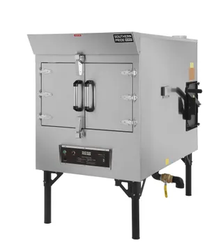 SPX-300 gas smoker, left side