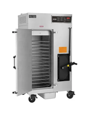 SRG-400 gas smoker, doors open
