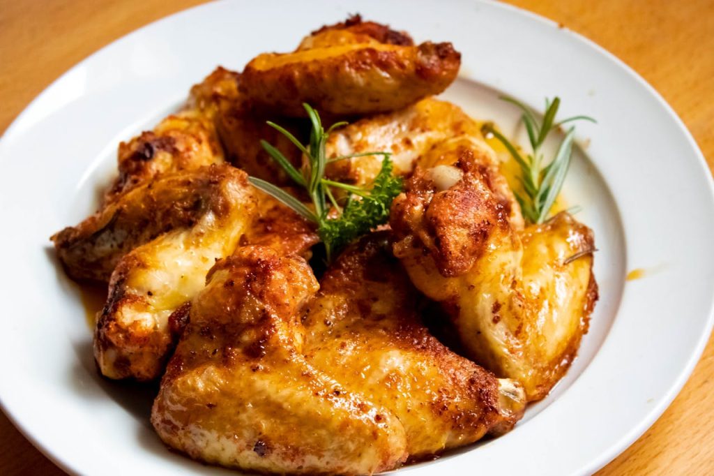 Close-up Photo of Roasted Chicken Wings