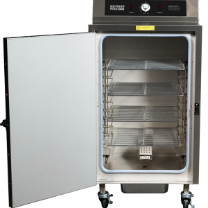 Inside of Sc-100 electric smoker